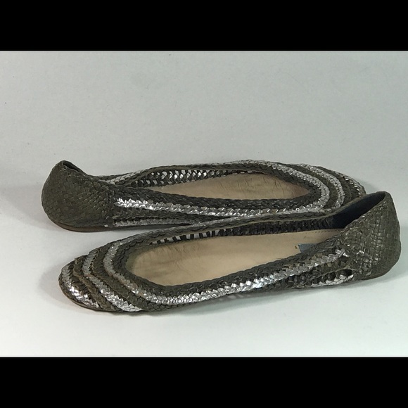 Prada Woven Ballet Flats 9 - Picture 1 of 3